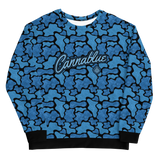 Script Camo Blu/Blk Unisex Sweatshirt
