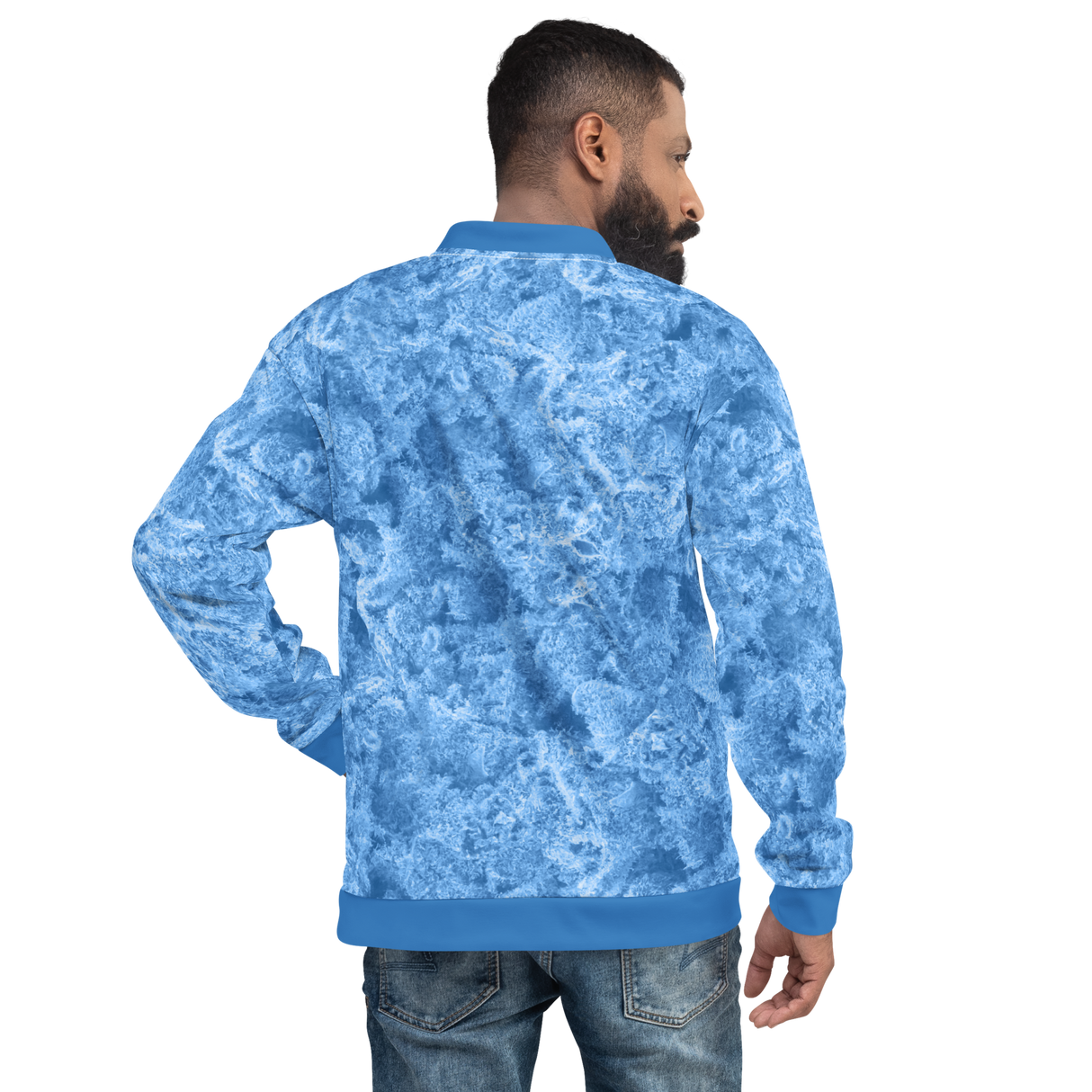Lake Niug Pattern Unisex Bomber Jacket