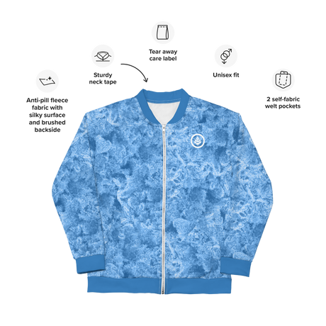 Lake Niug Pattern Unisex Bomber Jacket