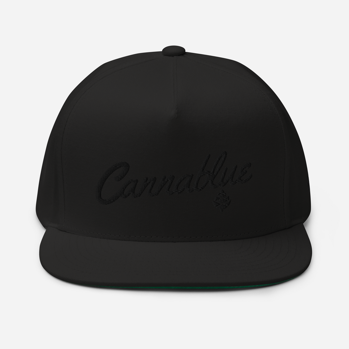 Script Black-out Flat Bill Cap