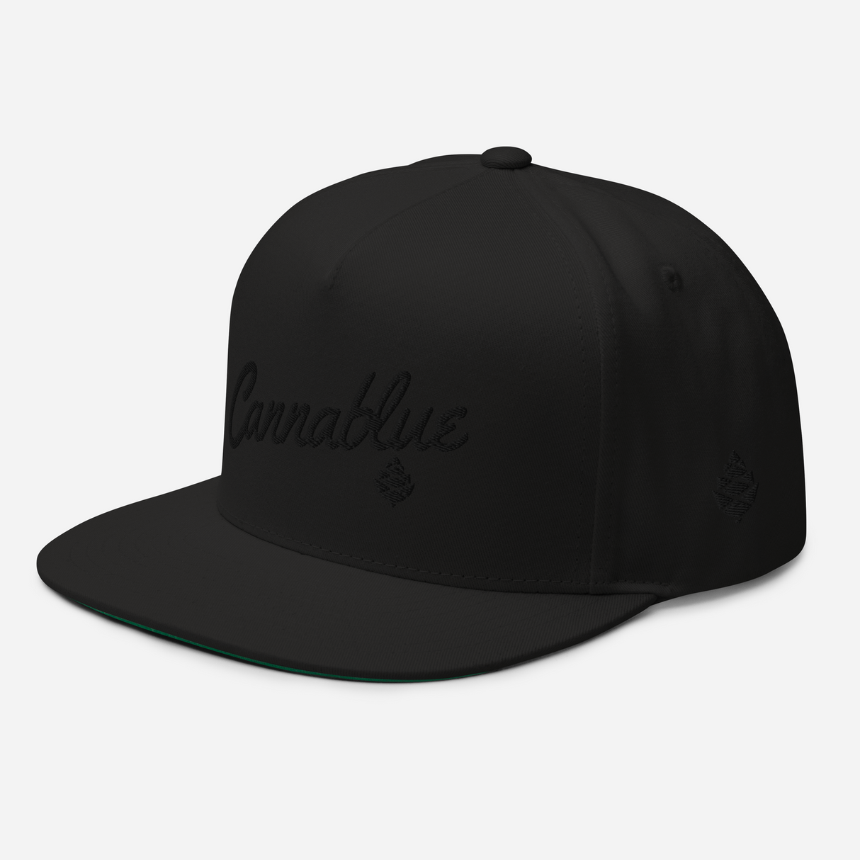Script Black-out Flat Bill Cap