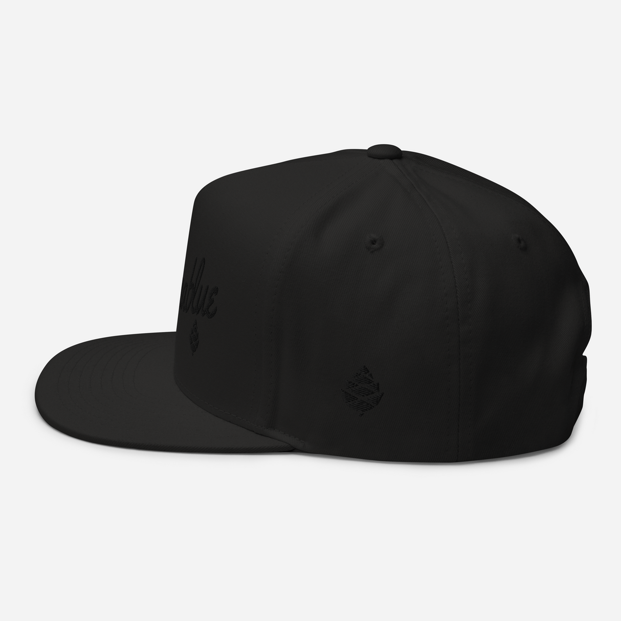 Script Black-out Flat Bill Cap