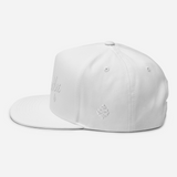 Script White-out Flat Bill Cap
