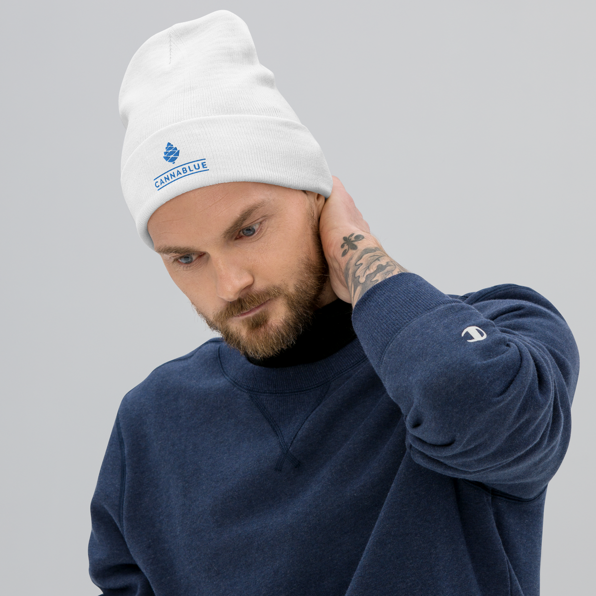 Clossic Logo wh Embroidered Beanie