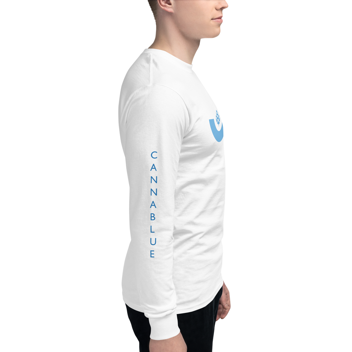 Cone Curved wh Men's Champion Long Sleeve Shirt