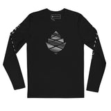 Cone Lines Long Sleeve Fitted Crew