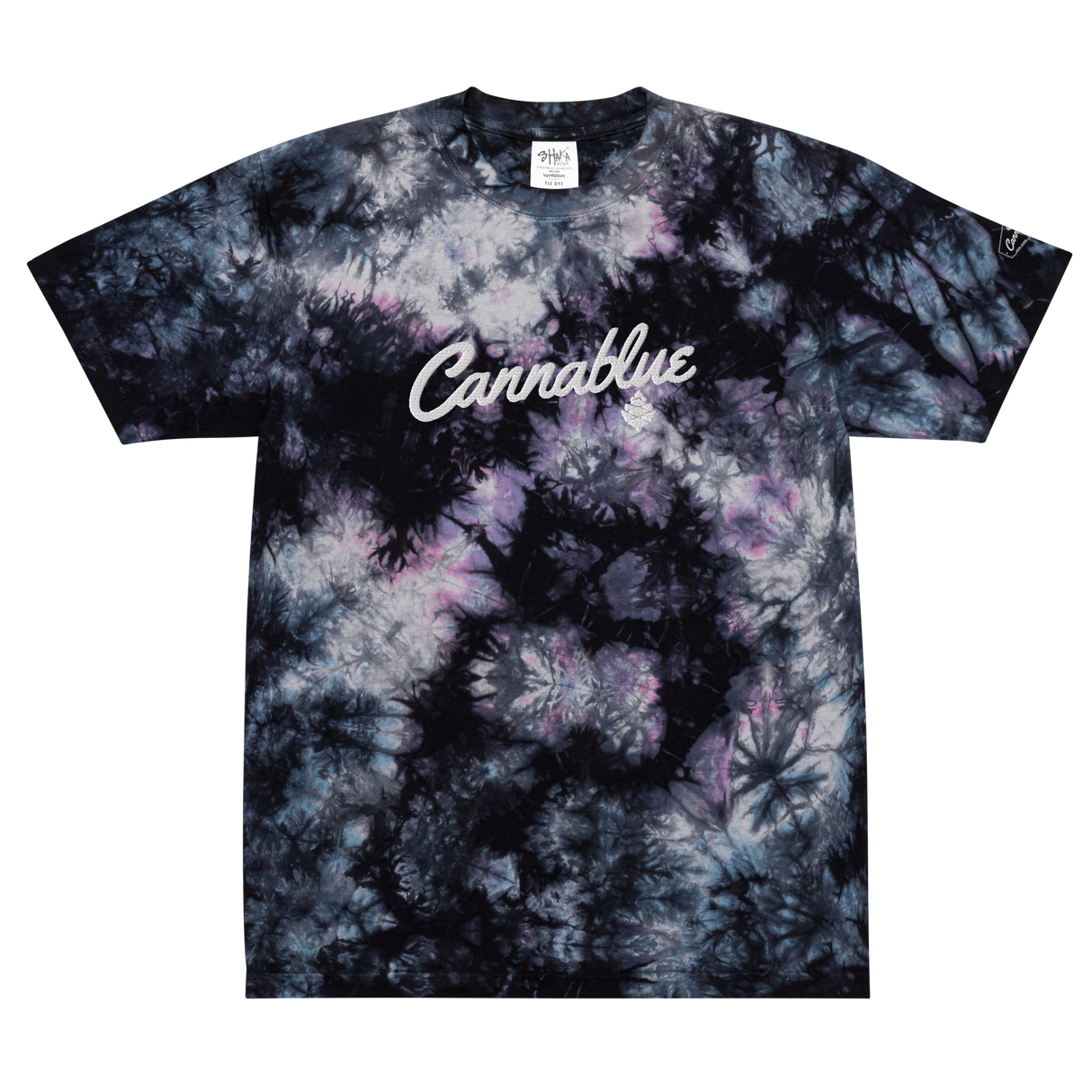 Script Oversized tie-dye t-shirt