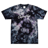 Script Oversized tie-dye t-shirt