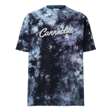 Script Oversized tie-dye t-shirt