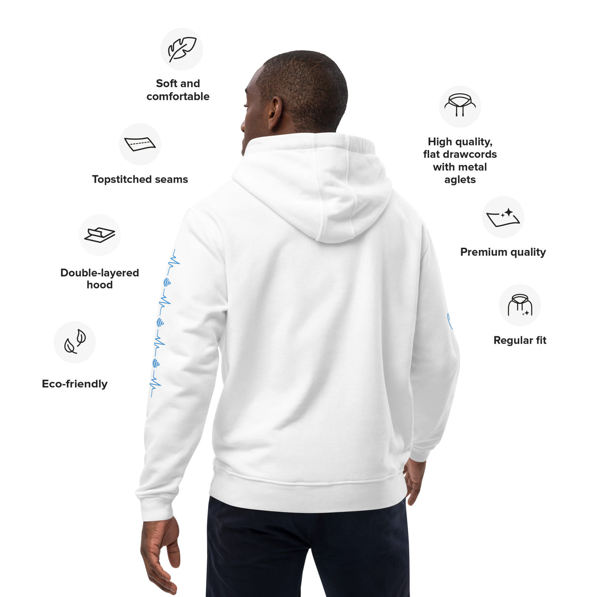 Cone Hearted Premium eco hoodie