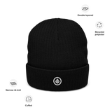 Circle Cone Ribbed knit beanie