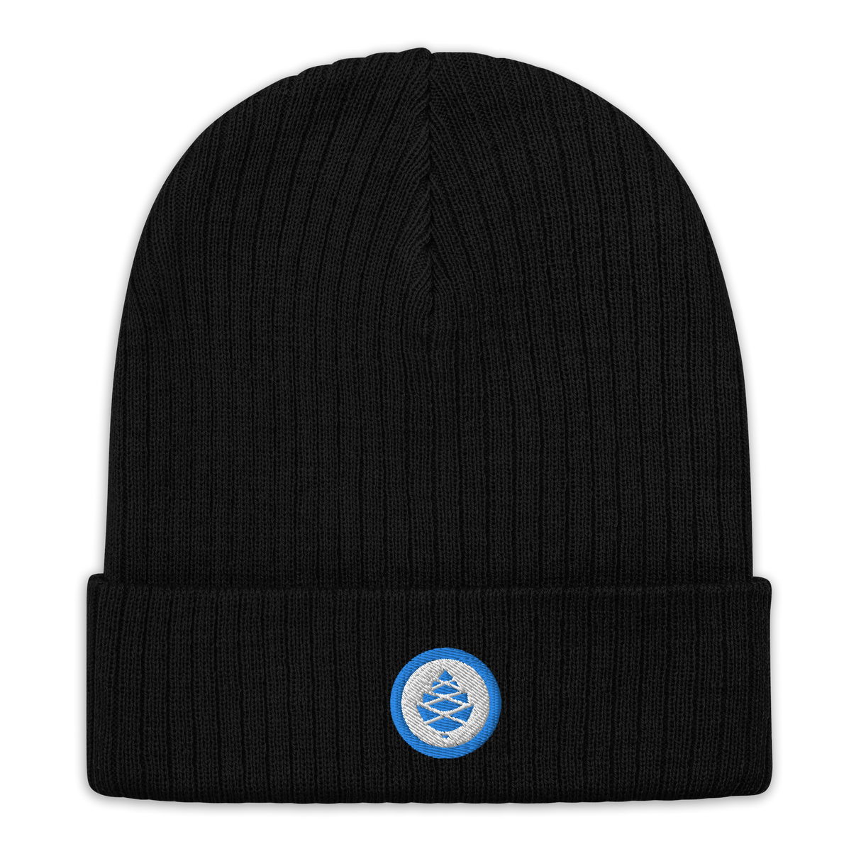 Circle Cone Ribbed knit beanie