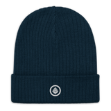 Circle Cone Ribbed knit beanie