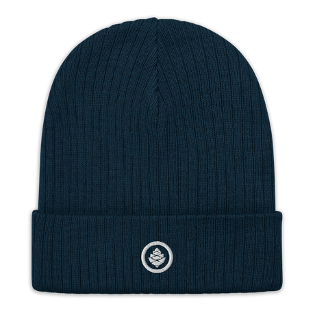 Circle Cone Ribbed knit beanie