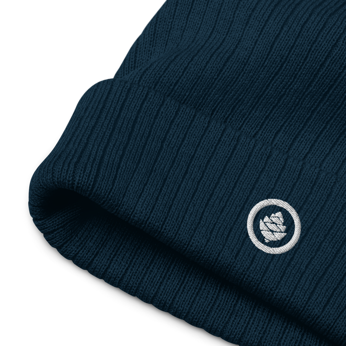 Circle Cone Ribbed knit beanie