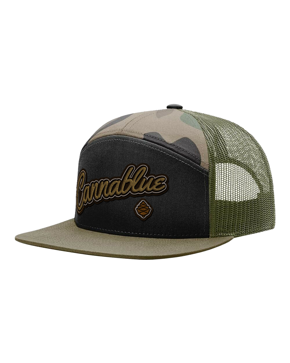 Black Camo Loden cap