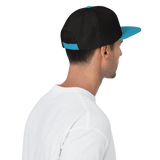Blue Script Snapback Hat