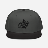 Script Cone Dark Snapback Hat