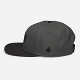Script Cone Dark Snapback Hat