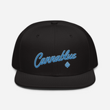 Blue Script Snapback Hat