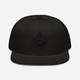 Script Cone Dark Snapback Hat
