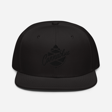 Script Cone Dark Snapback Hat