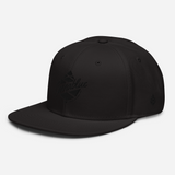 Script Cone Dark Snapback Hat
