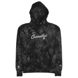Script Champion tie-dye hoodie