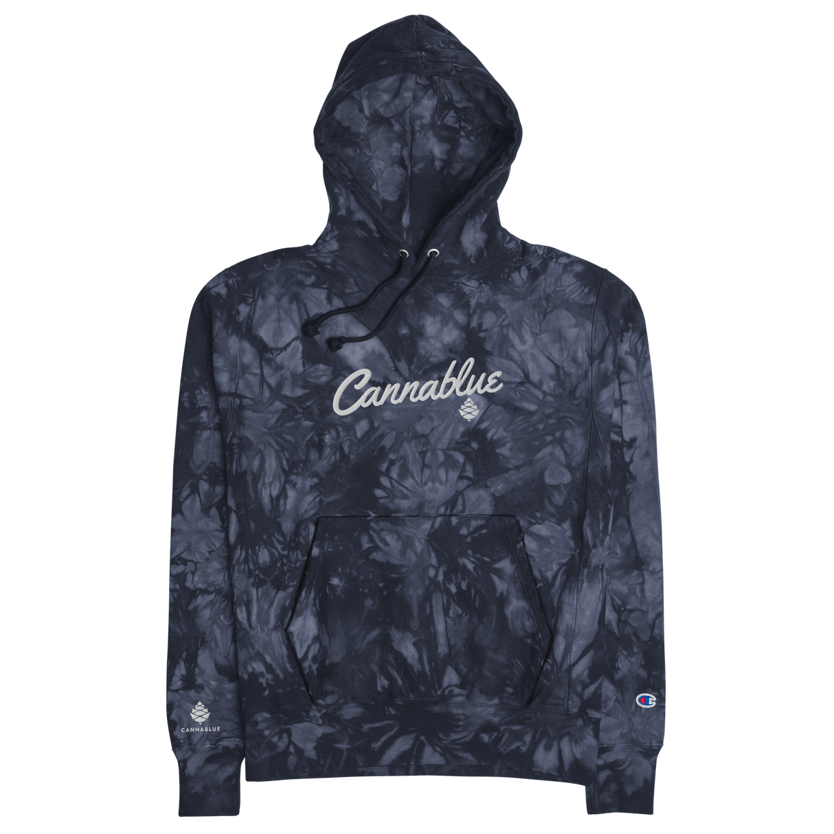 Script Champion tie-dye hoodie