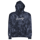 Script Champion tie-dye hoodie