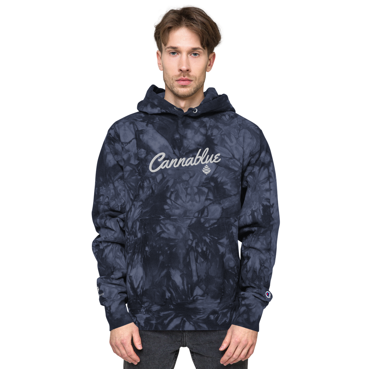 Script Champion tie-dye hoodie
