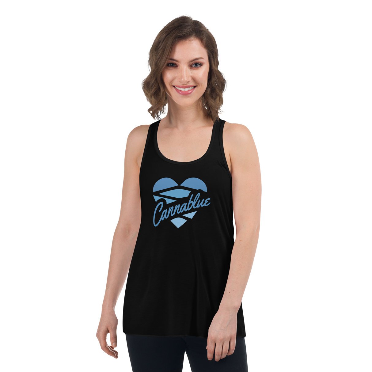 HEART Women's Flowy Racerback Tank