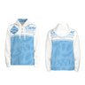 therma All-Over Print Men's Half  Button Hoodie