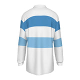 Coneye West All-Over Print Men's Long Sleeve Polo Shirt