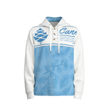 therma All-Over Print Men's Half  Button Hoodie