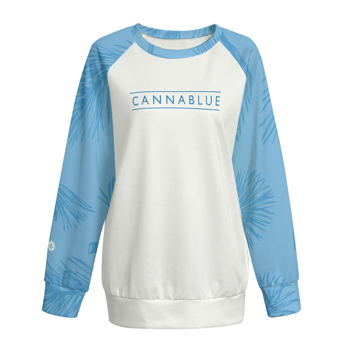 All-Over Print Women's Sweatshirt With Raglan Sleeve | Interlock